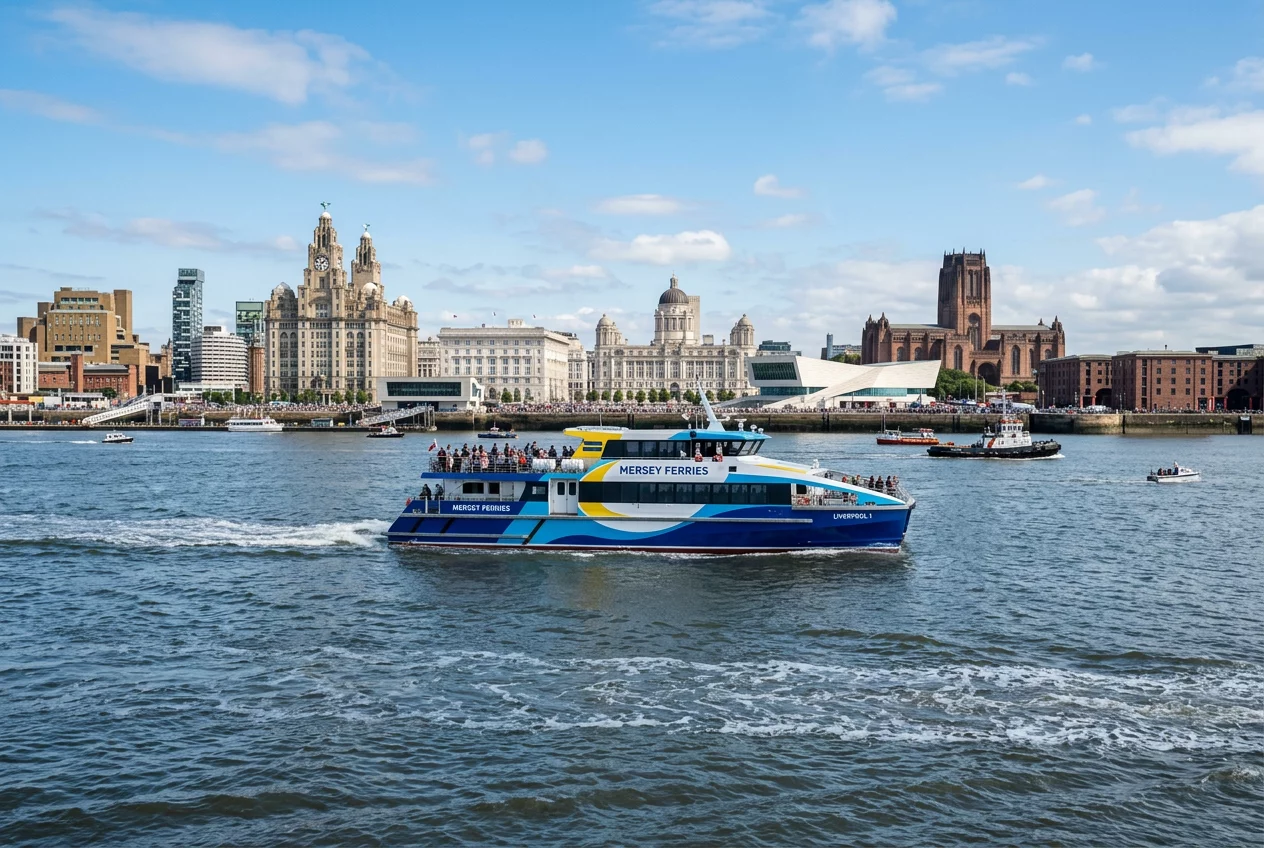 New Mersey Ferry in Liverpool